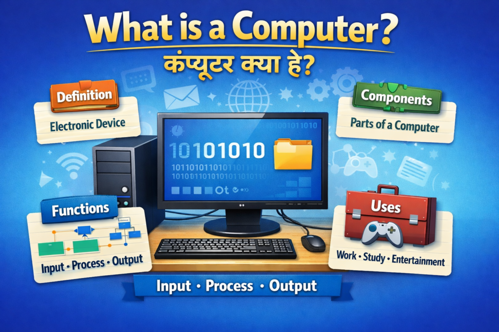 Ehat Is A Computer What is a Computer? 2026 | (कंप्यूटर क्या है?) - Hindi Computer Guru