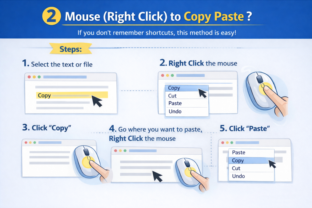 How to Copy and Paste in Laptop
