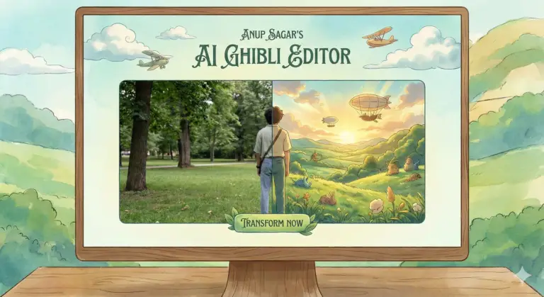 AI Photo Editor Anup Sagar Ghibli