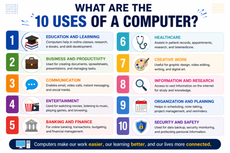 What Are the 10 Uses of a Computer?