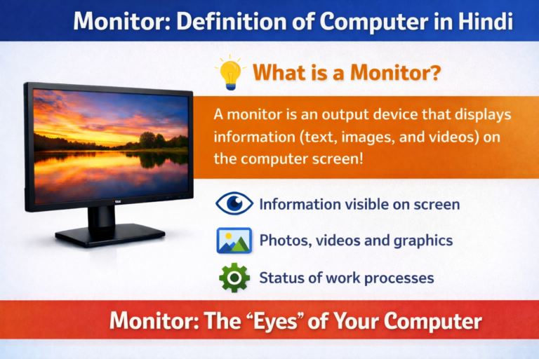 Monitor Definition Computer in Hindi