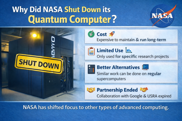 Why did NASA shut down its quantum computer