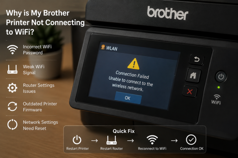 Brother printer not connecting to WiFi